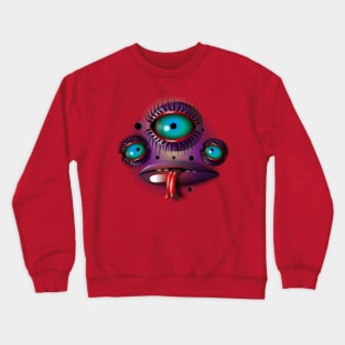 Purple Monster Crewneck Sweatshirt